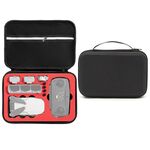 Per DJI Mini SE in nylon antiurto per il trasporto di custodia rigida, dimensioni: 21,5 x 29,5 x 10 cm (nero + fodera rossa)