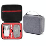Per DJI Mini SE Antiburto Carrying Hard Case Borsa di stoccaggio, Dimensioni: 24 x 19 x 9 cm (Grigio + Liner rosso)