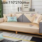 Pattern di piume Summer Ice Seta antiscivolo Cover Copertura completa Cover Cover, Dimensioni: 110x210cm (oro)