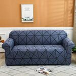Doppio sedile Soggiorno Four Seasons Elastic Copertura completa Divano antiscivolo Cover, Dimensioni: 145 x 185 cm (blu)