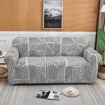 Doppio sedile Soggiorno Four Seasons Elastic Copertura completa Sofà antiscivolo Copertura, Dimensioni: 145 x 185 cm (neve)