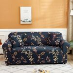 Doppia sede Living Room Four Seasons elastico Full Coverage antiscivolo Sofa Cover, Dimensioni: 145 x 185cm (Rami d'oro e giada Leaves)