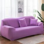 Four Seasons Color Solid Cover Elastico Pieno Copertura antiscivolo Cover (viola chiaro)