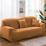Four Seasons Solid Color Cover Elastico Pieno Copertura antiscivolo Cover (Cammello)