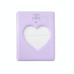 Cuore cavo 64 tasche Photo Book Photo Photo Album Titolare della carta per Fujifilm Instax Mini 8/7 / 7S / 70/25 / 50S / 90 (Light Purple)