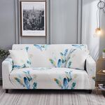 Double Seat Four Seasons Printing Full Coverage Elastic Non-slip Sofa Cover(Wing)