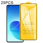 Per OPPO RENO6 4G / RENO6 Z 25 PCS 9D Pellicola in vetro temperato a schermo intero