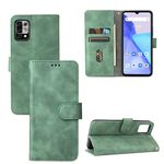 PER UMIDIGI POWER 5 Solid Color Skin Feel Feel Firma magnetica Gestione orizzontale Flip Vitello Texture in pelle PU Custodia con supporto e carte Slot & Portafoglio (verde)