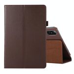 Per l'onore Tablet V7 Pro Litchi Texture Custodia in pelle a flip orizzontale a colori solido con supporto e slot da penna (marrone)