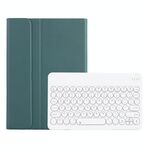 Y0N5 TPU Tablet Case Lambskin Texture rotonda Keycap Tastiera Bluetooth Tablet Case con supporto per Xiaomi Pad 5/5 Pro (verde scuro)