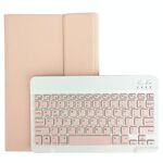 Per Lenovo Pad Tab P11 Pro 11.5 pollici TB-J706F LX115 Colore solido Staccabile Tasto quadrato Tastiera Bluetooth Custodia in pelle con supporto (rosa)
