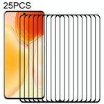 Per Vivo X70 Pro 25 PCS 3D Bordo curvo a schermo intero Film in vetro temperato (nero)