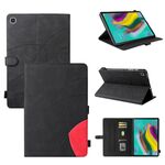 Per Samsung Galaxy Tab S5E T720 Dual-Color Spliping Borsa orizzontale flip custodia in pelle PU con titolare e slot per schede e slot per slot / Sleep / Wake-up funzione (nero)