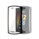 Per Fitbit Charge 5 Copertura full Copertura del custodia protettiva per full tpu (nero)
