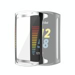 Per Fitbit Carica 5 Copertura full Copertura TPU Custodia protettiva per elettrolitica (Argento)