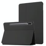 Per Samsung Galaxy Tab S8 / GALAXY TAB S7 SM-T870 / T875 Dual-Pieghevole orizzontale flip tablet custodia in pelle con supporto e funzione di sveglia / funzione di sveglia (nero)
