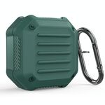 Per Samsung Galaxy Boccioli vivi / Boccioli 2 / BUDS PRO Antiurto antiurto in fibra di bagaglio auricolare per auricolare con gancio (verde)