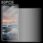 50 PCS 0.26mm Film in vetro temperato 9h 2.5D per Nokia 6.3