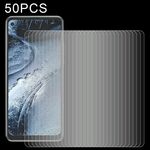 Film di vetro temperato da 50 pezzi 0.26mm 9h 2.5D per Nokia 7.3
