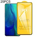 25 PCS 9D Pellicola in vetro temperato a schermo intero per OPPO RENO A