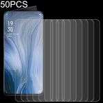 50 pz 0.26mm 9h 2,5D film in vetro temperato per OPPO RENO 5G