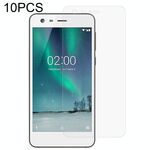 Pellicola in vetro temperato da 10 pezzi 0.26mm 9h 2.5D per Nokia 2