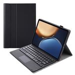 AHV7-A Lambskin Texture Custodia per tavoletta Bluetooth ultra-sottile con touchpad per il tablet Honor V7 Pro (nero)