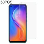 50 PCS 0.26mm Film in vetro temperato 9h 2.5D per Tecno Spark 5 Pro