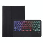 AHV7-as Lambskin Texture Tre-Color Retroilluminazione Bluetooth Tablet Custodia in pelle con tablet con touchpad per Honor Tablet V7 Pro (nero)