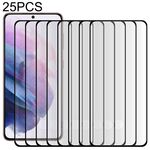25 PCS Pellicola integrale in vetro curvo 3D Pellicola in vetro temperato per Samsung Galaxy S22 + 5G (nero)