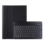 Custodia in pelle da tastiera Bluetooth A08 ultrasottile per Samsung Galaxy Tab A8 2021 SM-X205 / SM-X200 (nero)