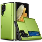 Per Samsung Galaxy S22 Ultra 5G Ammortizzatore Ammortizzatore con slot per schede (verde)