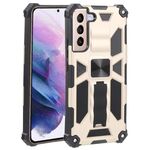 Per Samsung Galaxy S22 + 5G TPU antiurto + custodia protettiva magnetica per PC con supporto (oro)