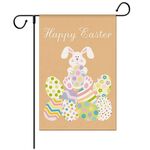 2 pz Biancheria decorativa di Pasqua Bandiera del giardino forte e durevole (1230-3)