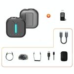 Adattatore per microfono wireless a cancellazione del rumore professionale all'aperto