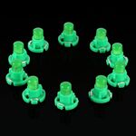 10pcs 2W T4.2 Cuneo del cruscotto del cruscotto del cruscotto del cruscotto del cruscotto del cruscotto della luce del cuneo della lampadina della lampadina (luce verde)