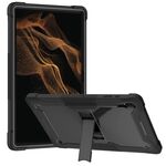 Per Samsung Galaxy Tab S8 Ultra Silicone + PC Case protettiva antiurto antiurto (nero)