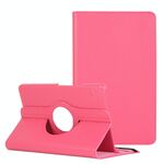 Per Lenovo Legion Y700 Litchi texture 360 gradi rotazione in pelle custodia in pelle con supporto (rosa rossa)