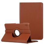 Per Lenovo Legion Y700 Litchi texture 360 gradi rotazione in pelle con tablet custodia con supporto (marrone)