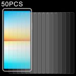 50 pz 0.26mm 9h 2,5D film in vetro temperato per Sony Xperia 10 IV