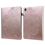 Per OPPO Pad 11 pollici Peacock Paesaggio in rilievo TPU + Custodia in pelle in pelle PU (oro rosa)