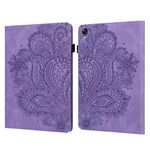 Per OPPO Pad 11 pollici Peacock Paecock Pattern Pattern TPU + Custodia in pelle PU (viola)