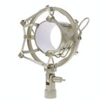 Supporto per supporto d'urto per microfono in plastica da 46mm (argento)