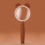 Regalo del giocattolo della lente d'ingrandimento del fumetto della lente d'ingrandimento 3x della lente d'ingrandimento per i bambini (orso del caffè)