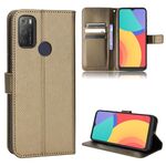 Per Alcatel 1s 2021 / 3L 2021 / TCL 20E / 20Y Diamond Texture custodia in pelle (marrone)