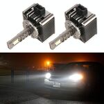 1 coppia D Serie D1 Auto HID Ballast a LED faro DC12V 35W 6000K 7000LM, 7040 Lampada perlina