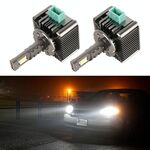 1 paio Serie D3 Auto HID Ballast a LED faro DC12V 35W 6000K 7000LM, 7040 Lampada perlina