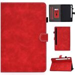 Per Samsung Galaxy Tab S8 / S7 Cowhide Texture in pelle intelligente Tablet Case (rosso)