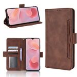 Per Ulefone Nota 12p Skin Feel custodia per cellulare in pelle del vitello (marrone)