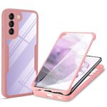 Per Samsung Galaxy S22 5G acrilico + TPU 360 gradi Copertura completa Cassa del telefono antiurto (rosa)